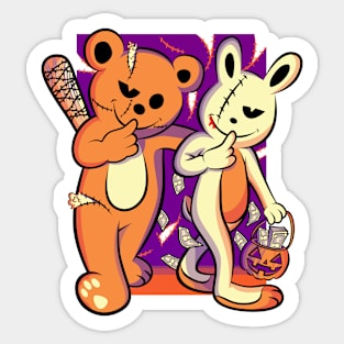 Trick or treat Sticker